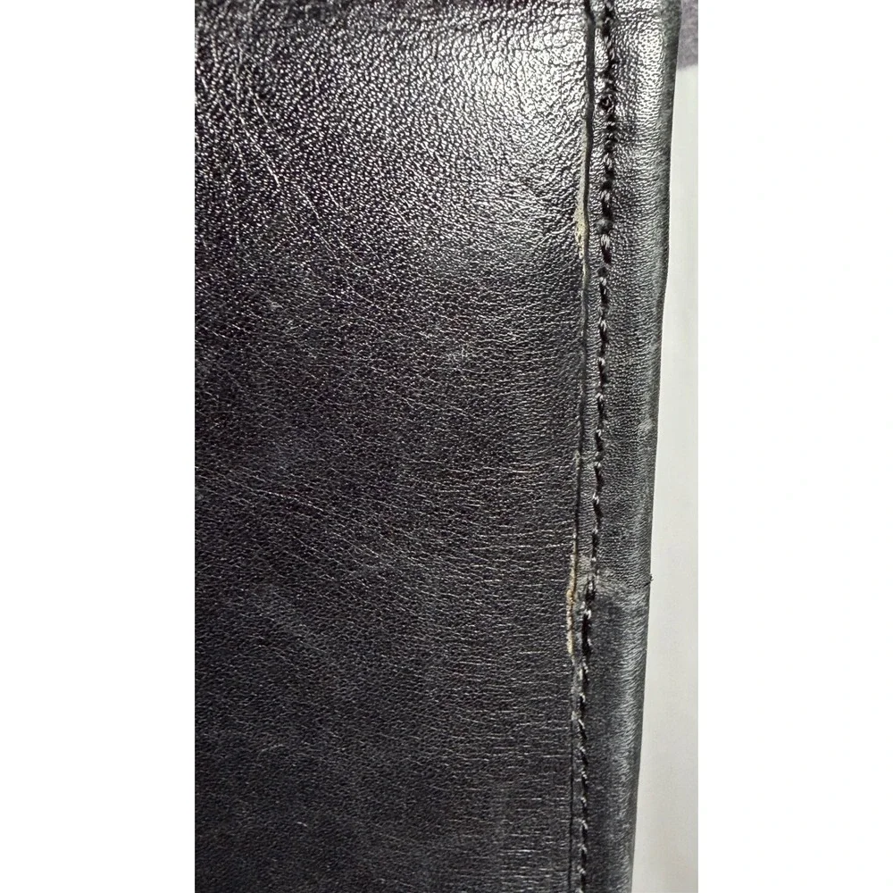 Vintage Y2K Barganza Black Leather Mini Crossbody Bag Map Lining‎ India Boho